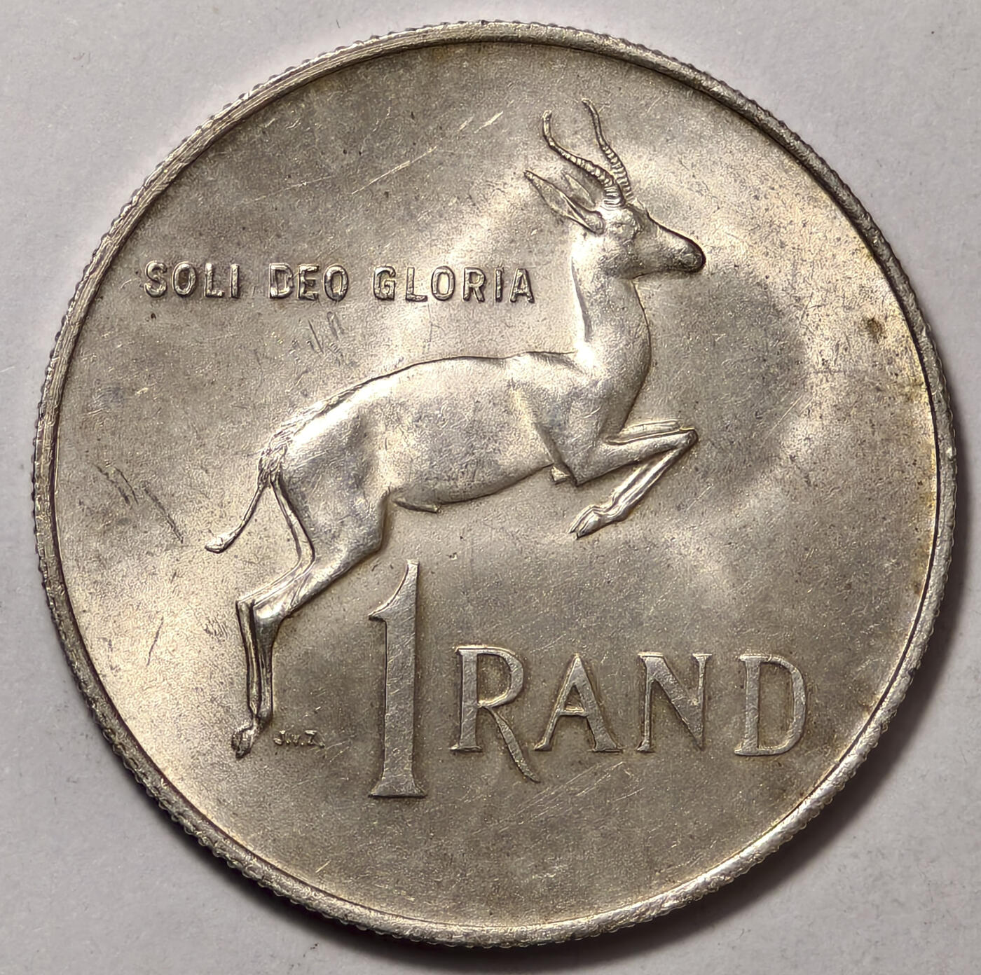 紫瑗钱币——第555期 南非 1967年 英国传奇人物亨德里克·维沃尔德博士逝世一周年纪念银币  0.8银 15克