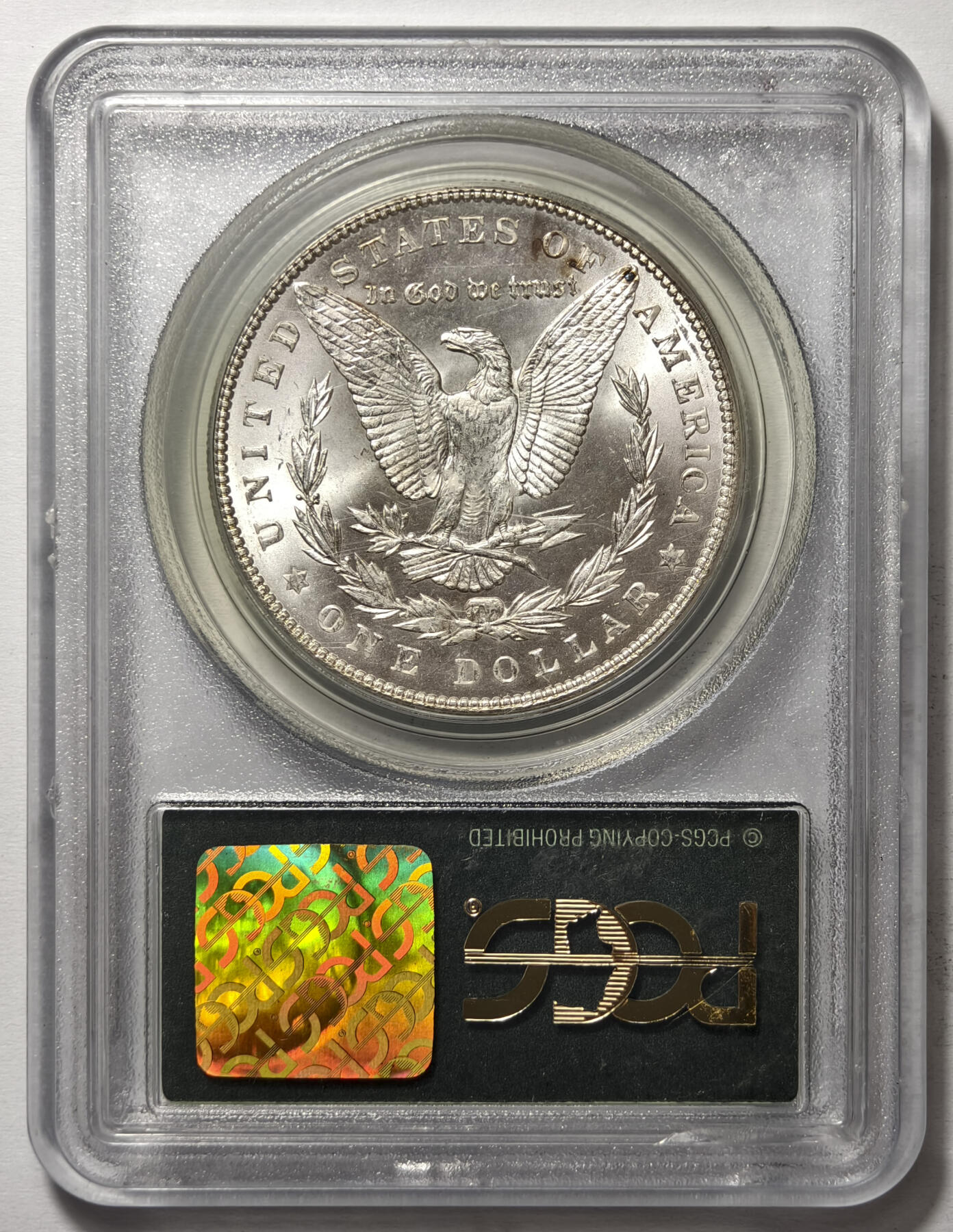 紫瑗钱币——第576期 美国 1900年 摩根 大头妹 1美元 银币 PCGS MS64 老盒 