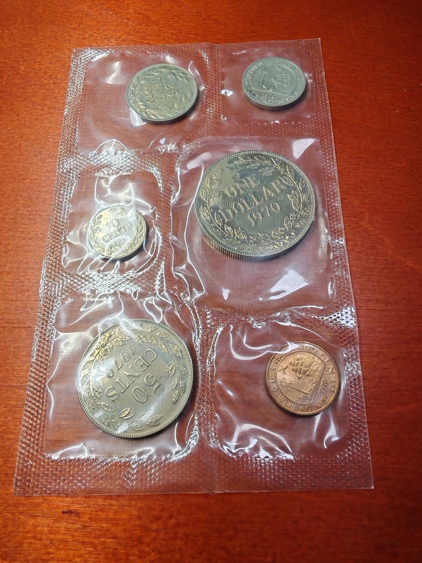 长老汇蛇年精选第十四场拍卖 1970利比里亚6枚精制套币，原盒，3464套