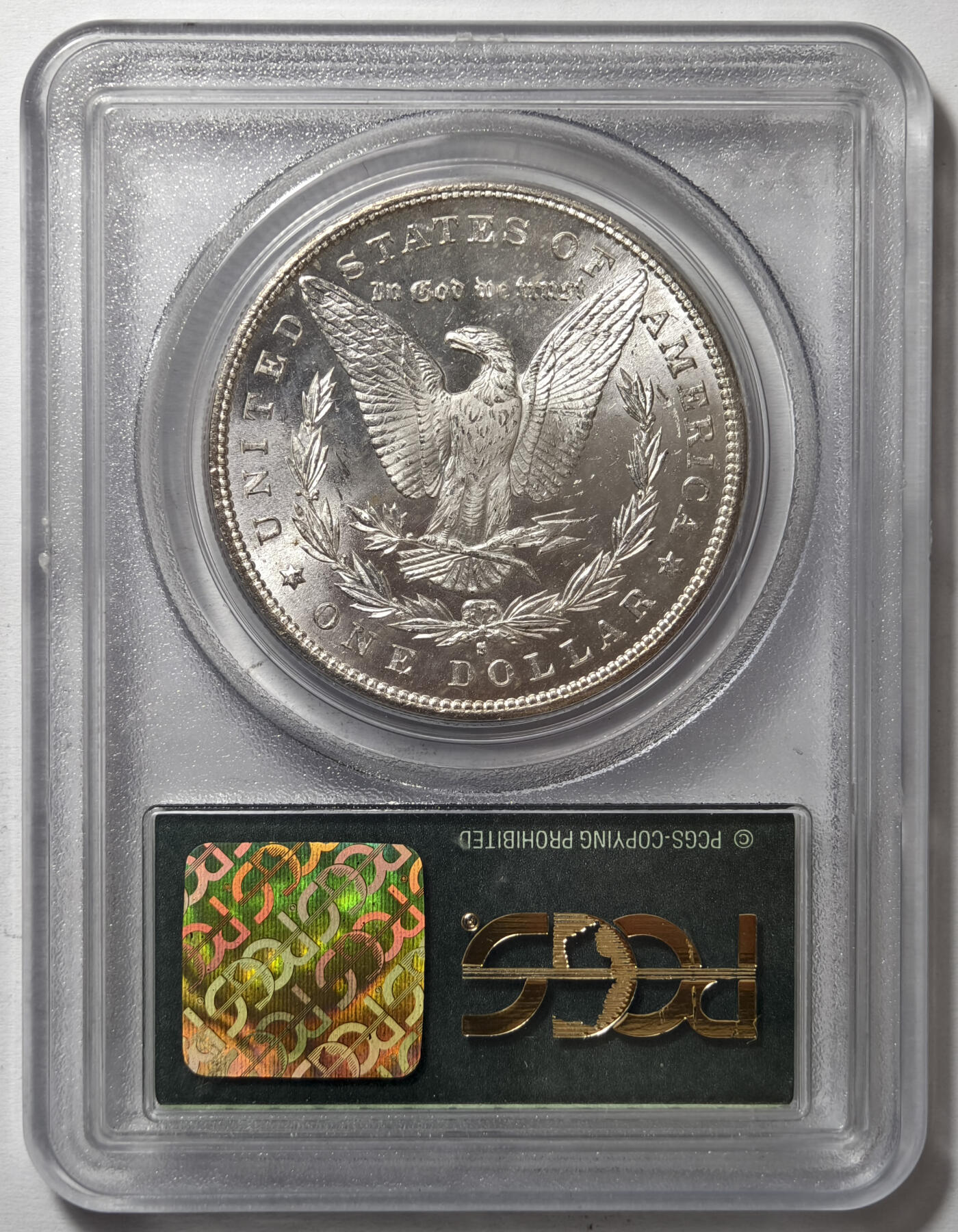 紫瑗钱币——第561期 美国 1881年 S版 摩根 大头妹 1美元 银币 PCGS MS64 老盒 