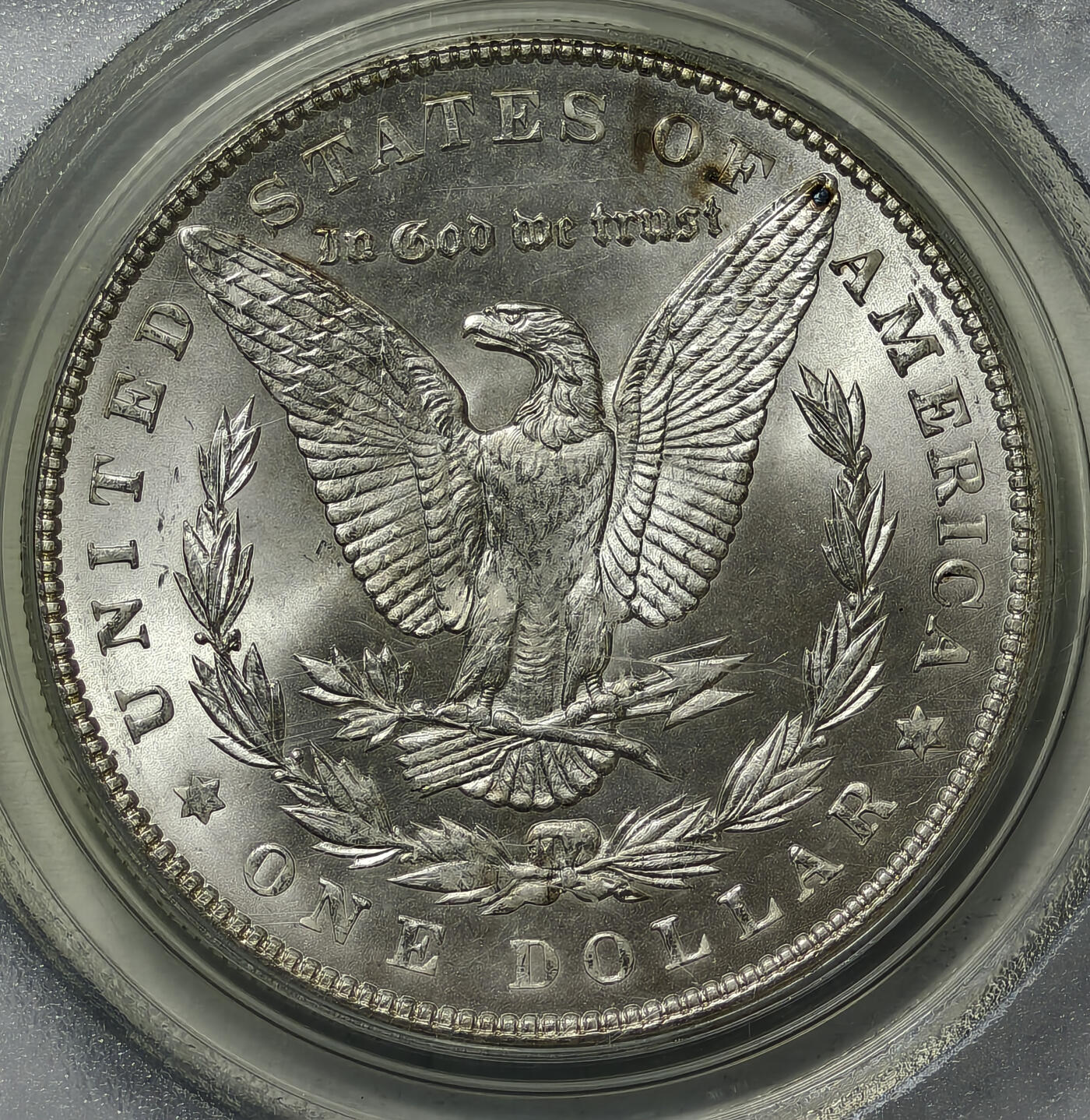 紫瑗钱币——第576期 美国 1900年 摩根 大头妹 1美元 银币 PCGS MS64 老盒 