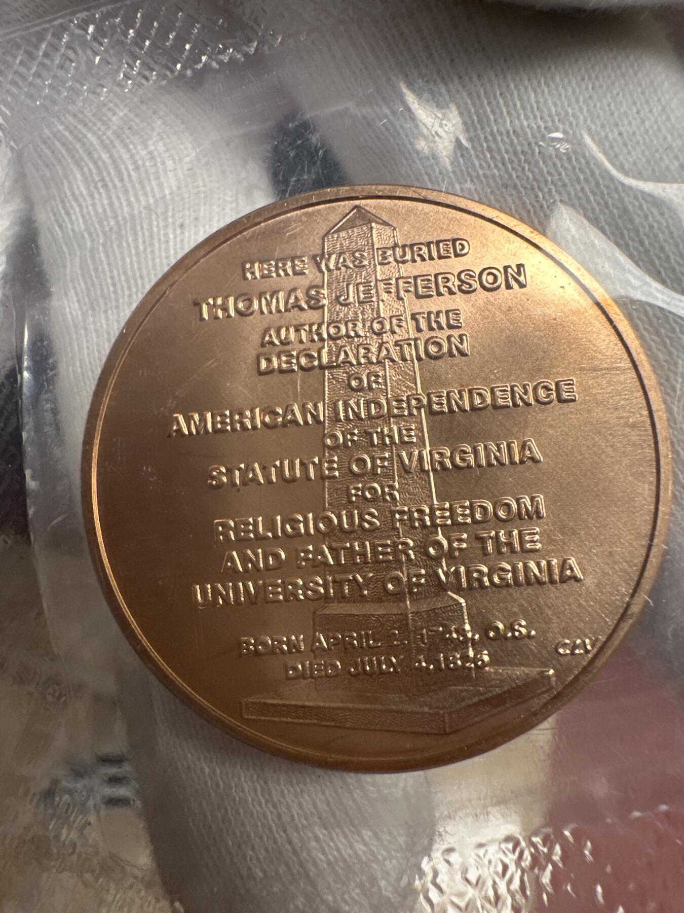 6.6精制币、套币、银币专场 2007年美国总统夫人铜制纪念章 费城铸币厂铸造 成分：90%铜和10%锌 一套4枚 原信封包装
