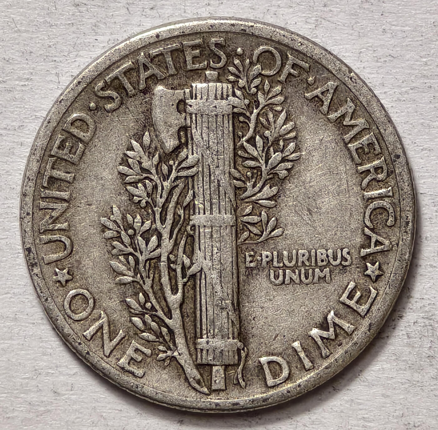 紫瑗钱币——第563期 美国 1942年 墨丘比利 小飞侠 10美分 2.5克 0.9银