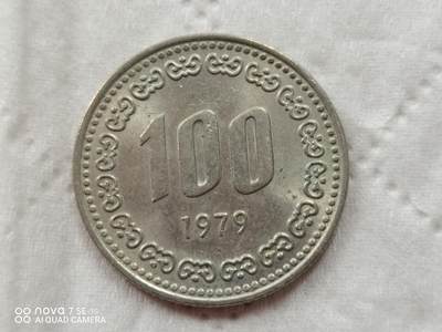 外国硬币 - 79年韩国100元