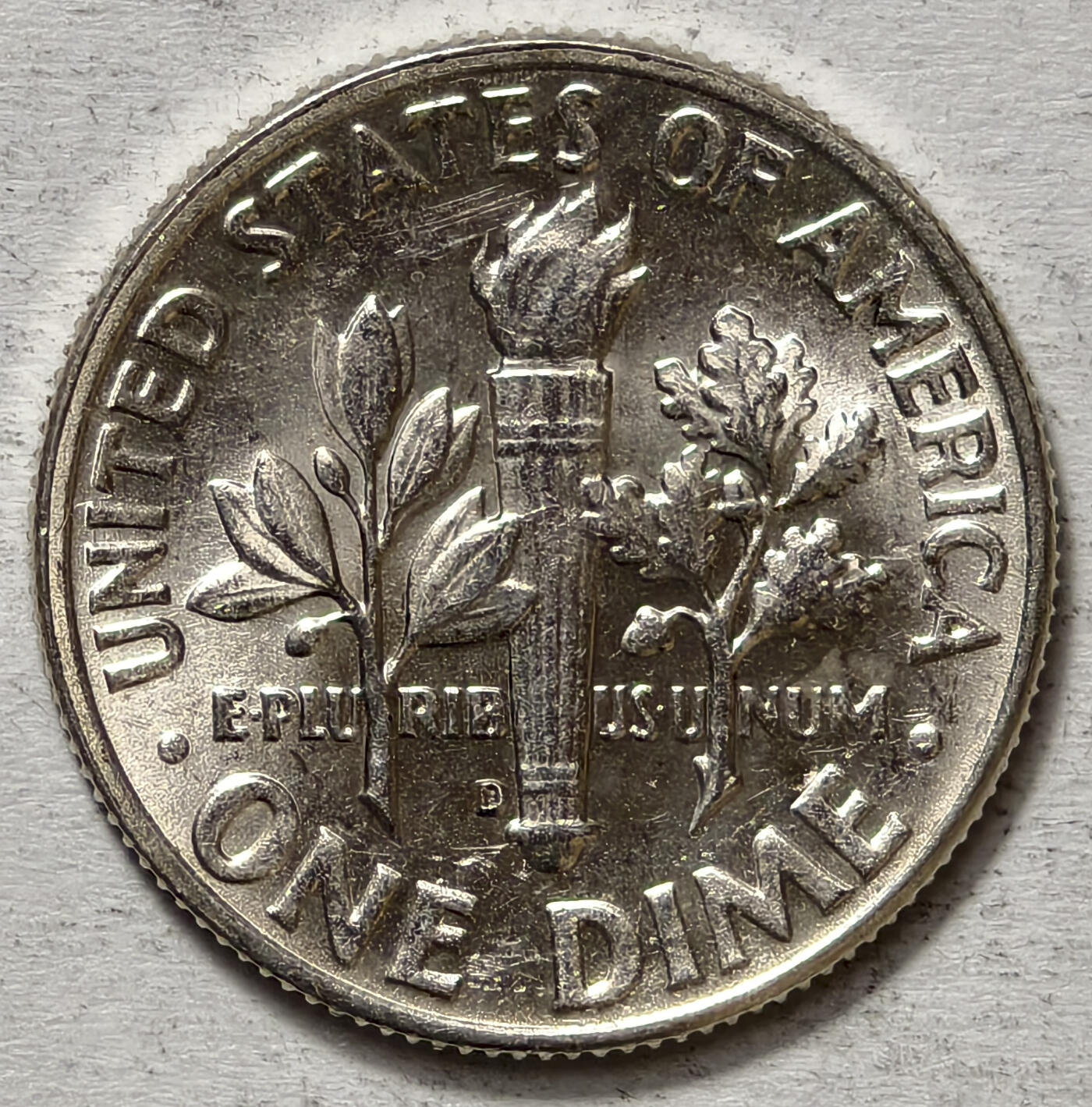 紫瑗钱币——第563期 美国 1964年 D版 罗斯福 10美分 2.5克 0.9银 