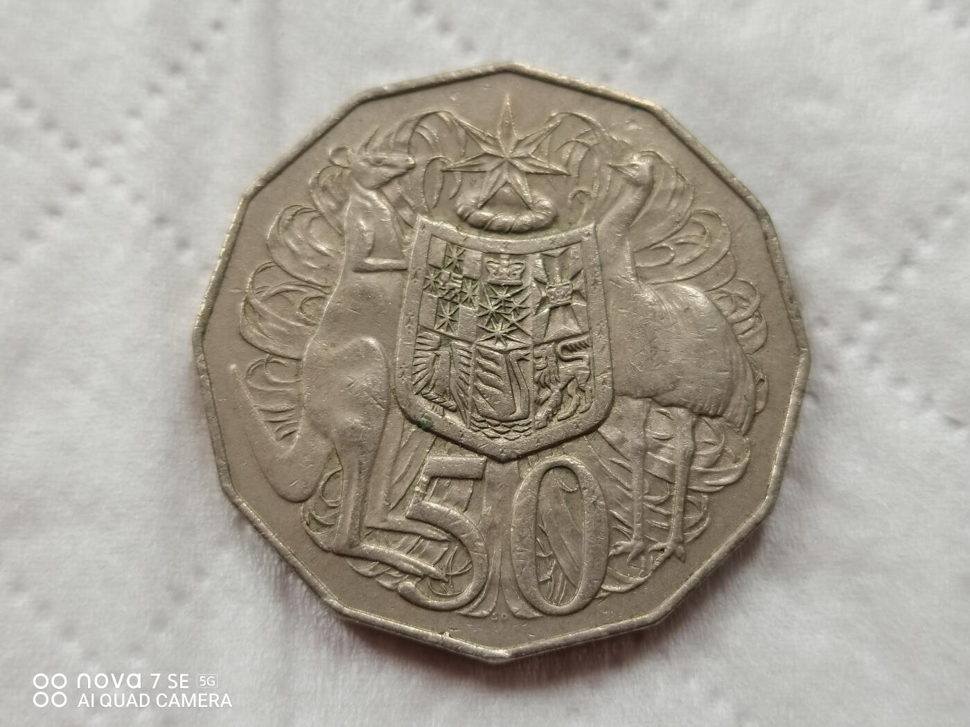 外国硬币 80年澳大利亚50分