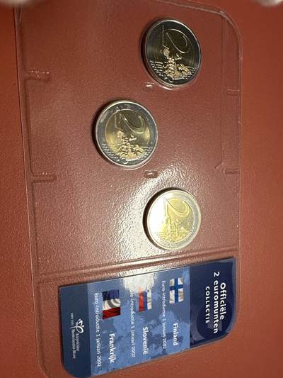 11.27银币、套币、精制币专场 - 2014年2欧硬币官方收藏卡 包装有裂 介意勿拍 原装全新