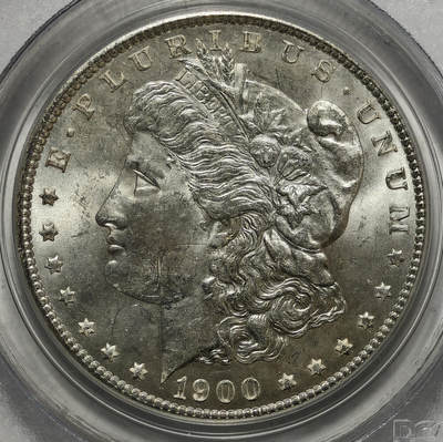 紫瑗钱币——第573期 - 美国 1900年 摩根 大头妹 1美元 银币 PCGS MS64 老盒 