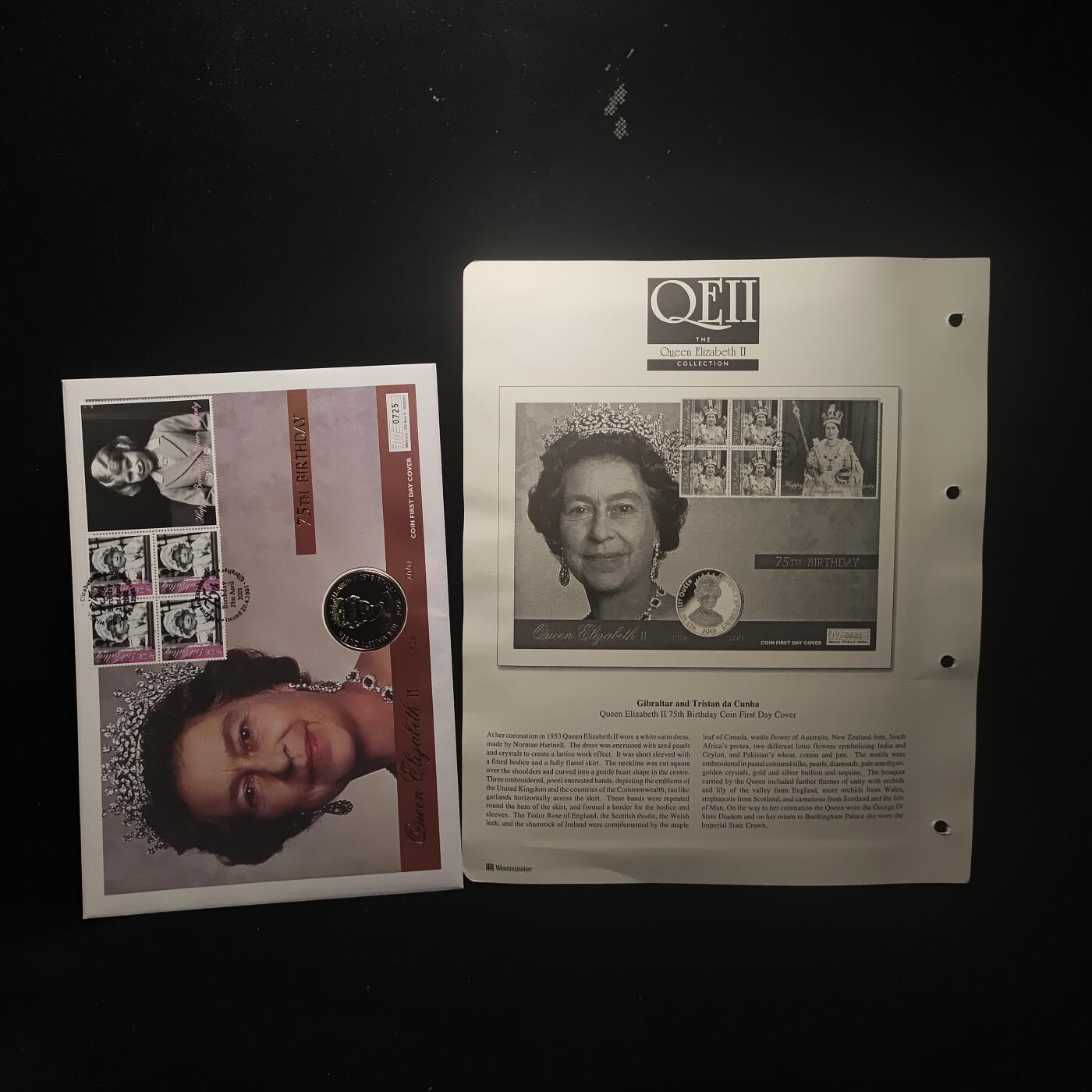 【铜匠收藏】★第115场★精品邮币封专场，无佣金，200包邮。不满200元，支付5元运费。《接受代拍 代送NGC评级》 伊丽莎白女王75岁纪念币 特立斯坦达2001年50便士 邮币封