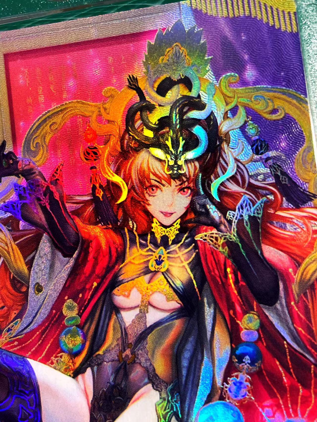 显眼宝17期 大家玩卡快乐 【流落人间的单卡】 歪神巅峰东方梦乡 大核心 【董卓】折光彩闪一张  63*88