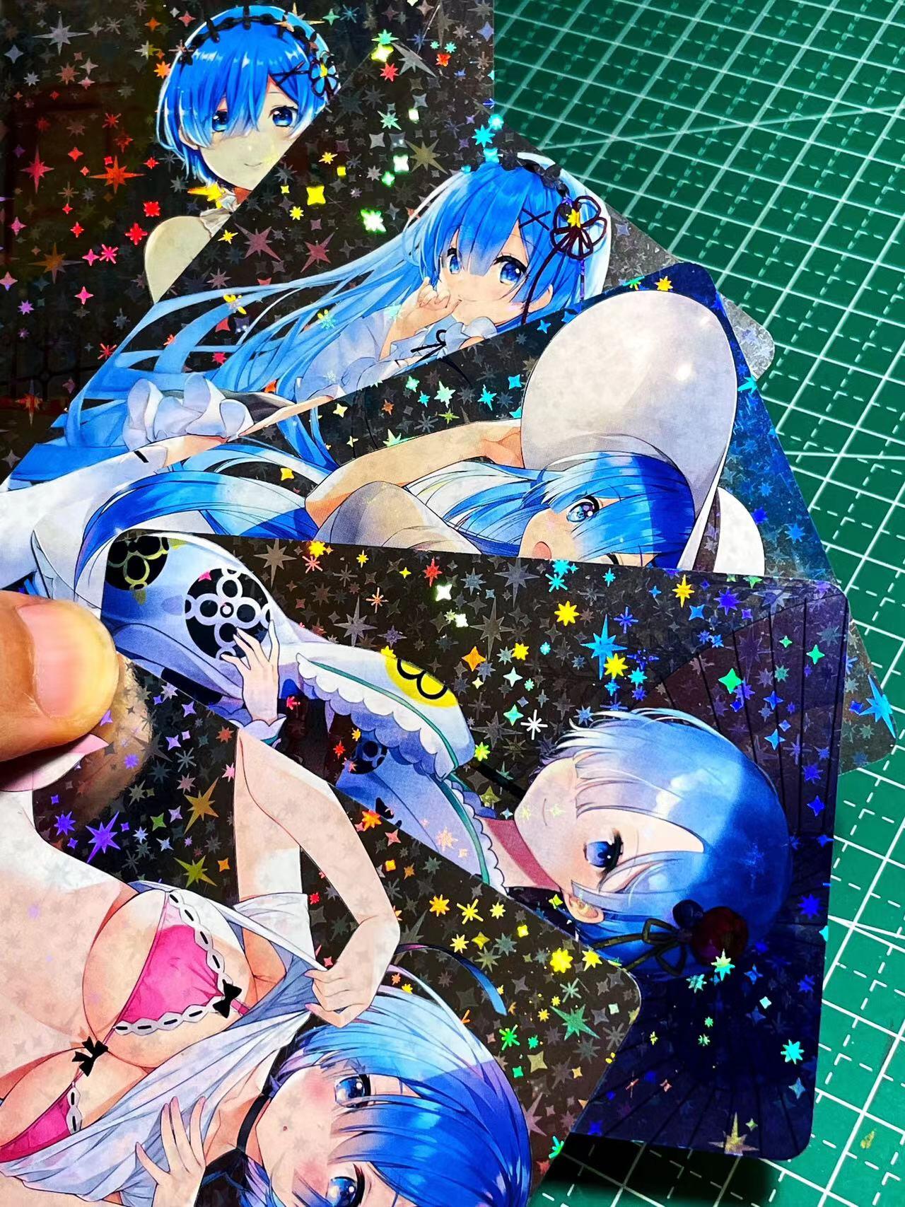 显眼宝17期 大家玩卡快乐 蕾姆 星星闪 5张  63*88