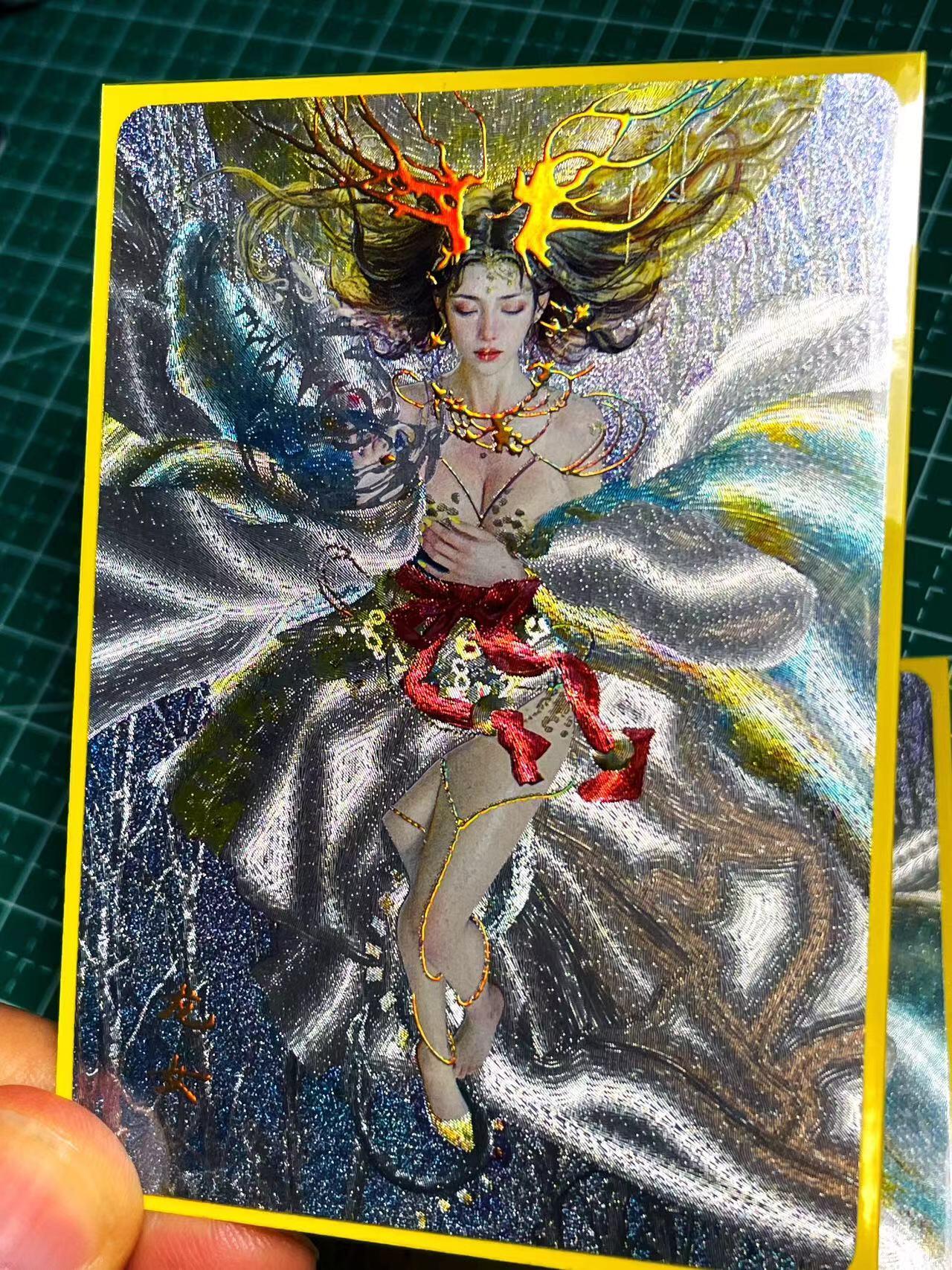 显眼宝17期 大家玩卡快乐 焱卡文化燎原卡牌妖姬传 稀有第九弹 幻彩折光 龙女一对 2张