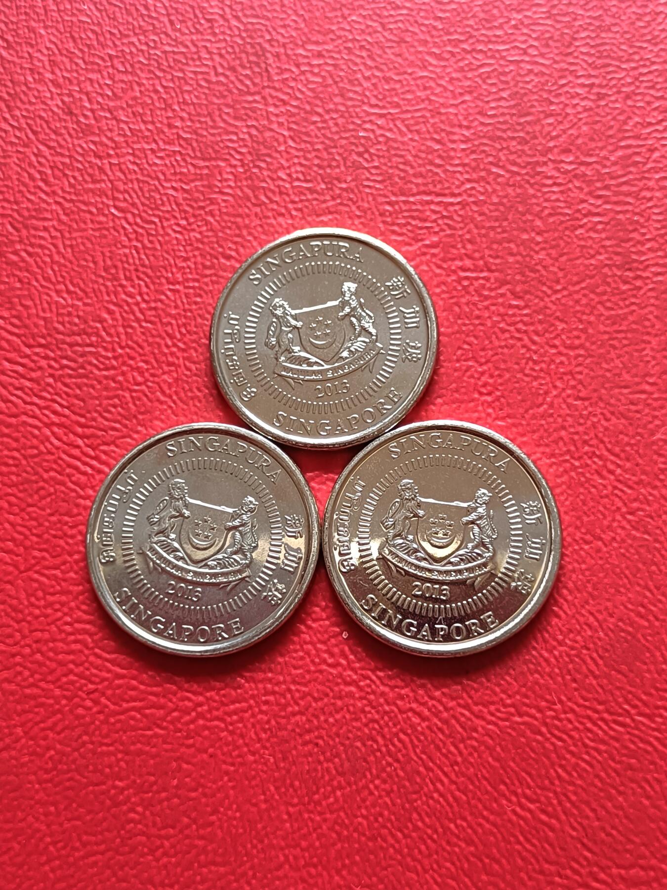 【云涧收藏】第三十二场 新加坡2013年10分3枚，卷拆品