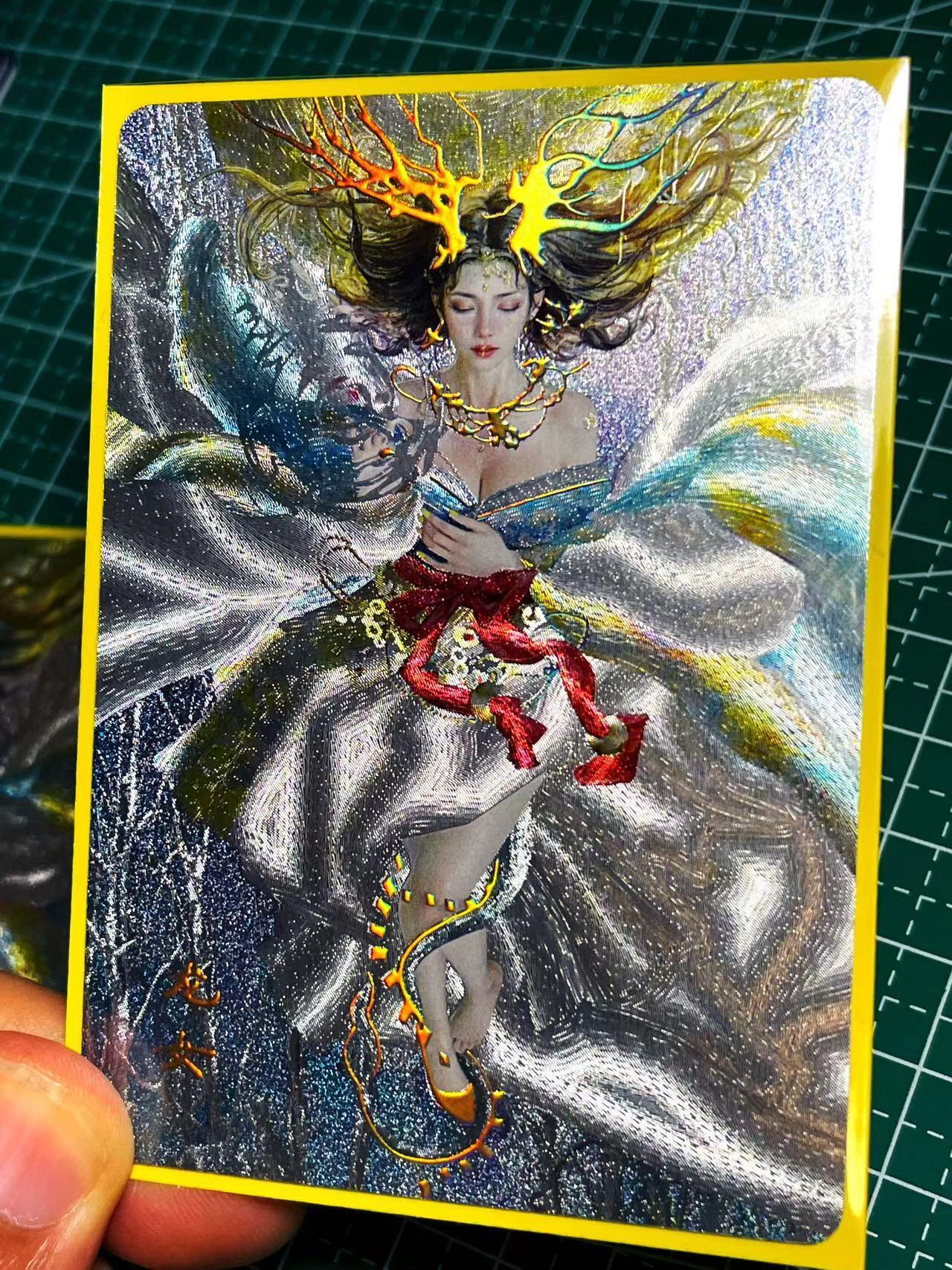显眼宝17期 大家玩卡快乐 焱卡文化燎原卡牌妖姬传 稀有第九弹 幻彩折光 龙女一对 2张