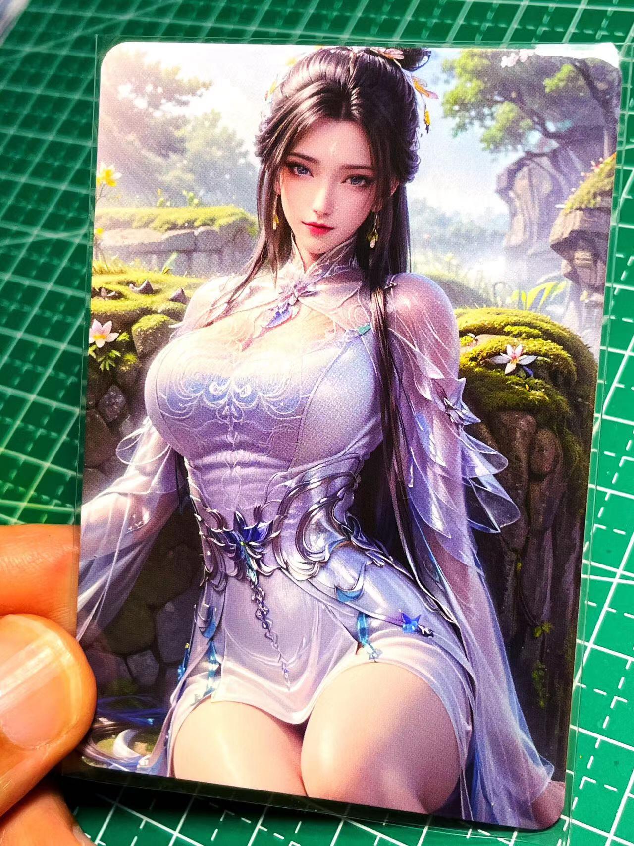 显眼宝17期 大家玩卡快乐 折光彩闪 陆雪琪 一张 小卡尺寸