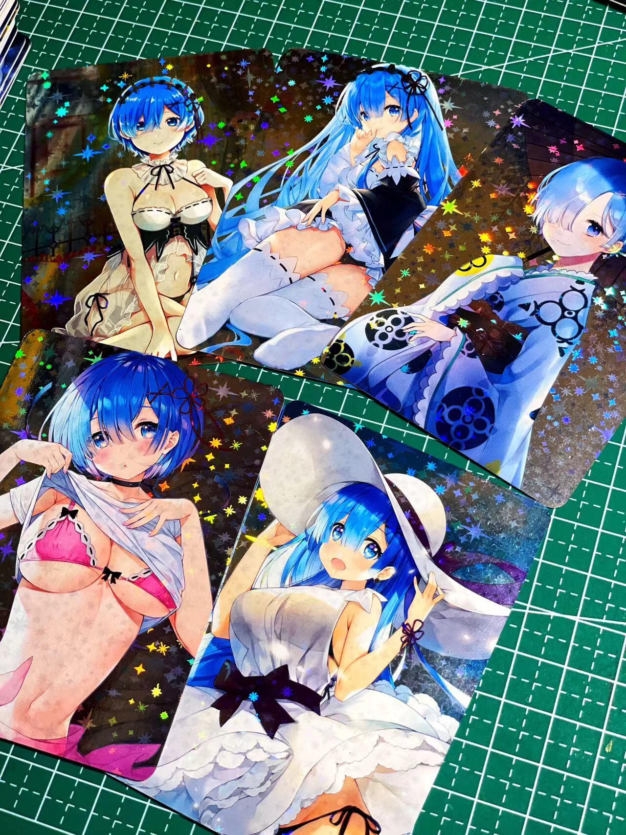 显眼宝17期 大家玩卡快乐 蕾姆 星星闪 5张  63*88