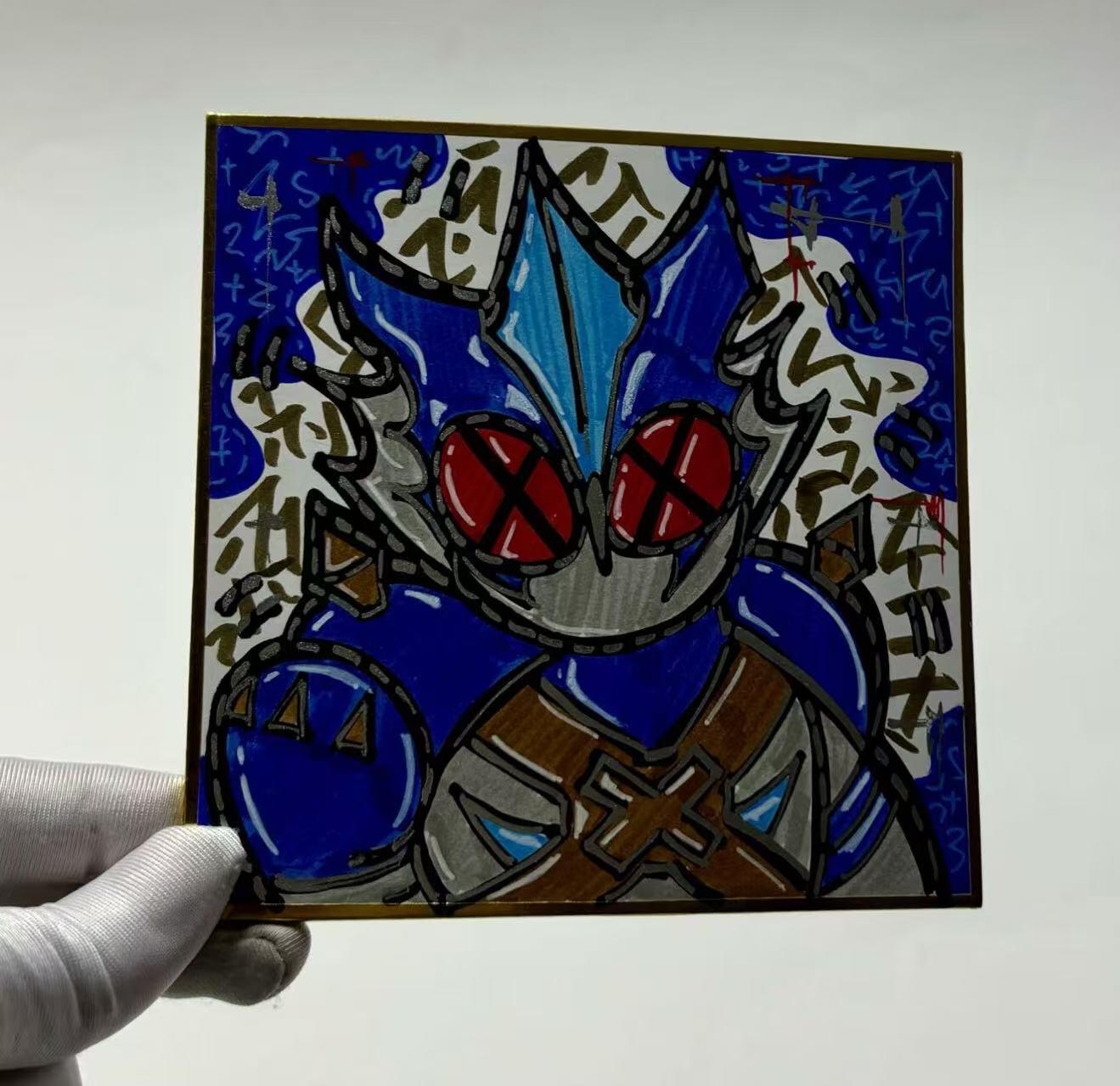 零元拍：歪歪亲笔签名原画色卡，尺寸：12/12厘米，不是复制画哦