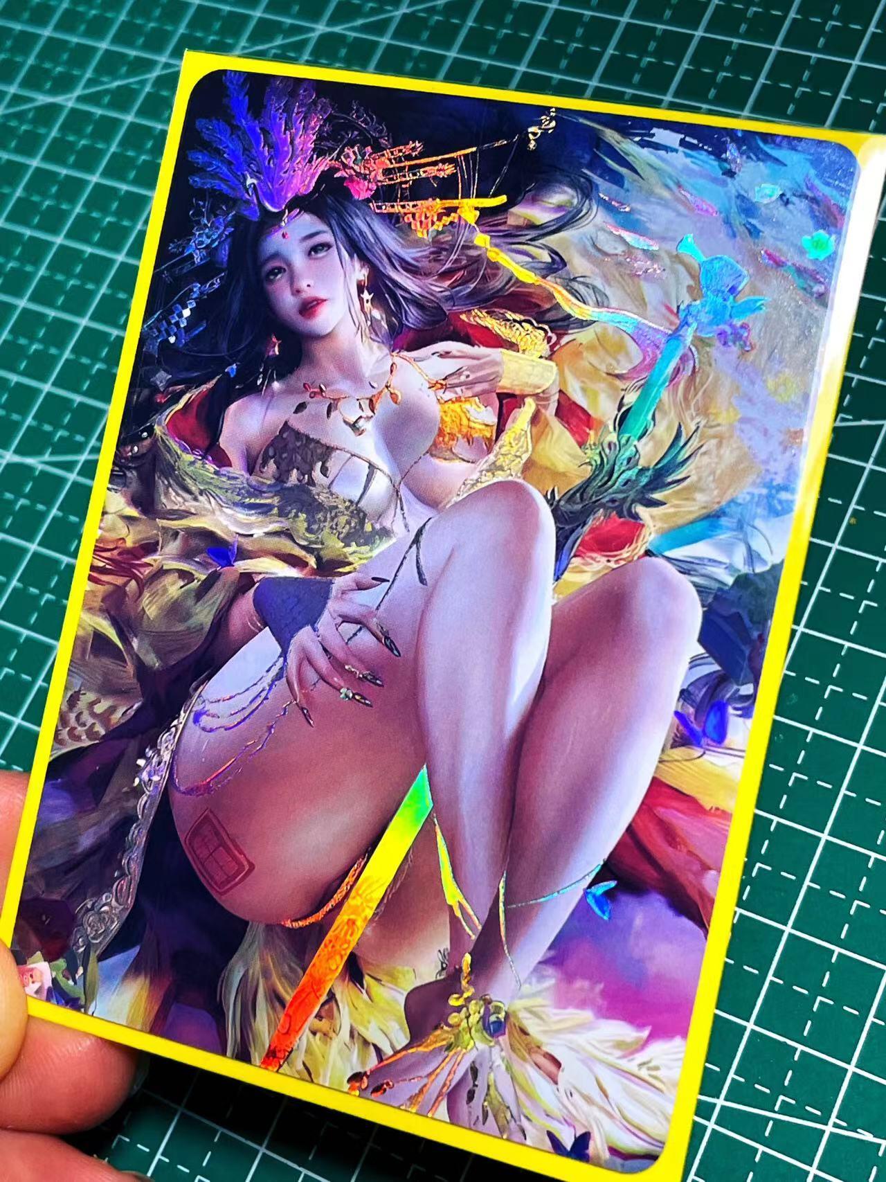 显眼宝17期 大家玩卡快乐 盗版卡一张【工艺一流 磨砂金彩】 金彩工艺 潘玉儿一张  63*88