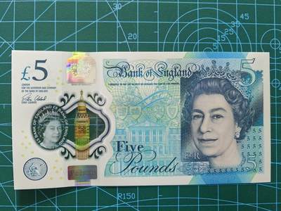 精品纸币专场，无佣金，拍下不付款永久拉黑 全新UNC5英镑