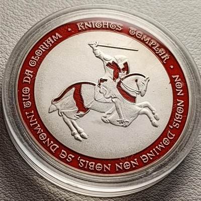 泉币菌-第36场-中外散币乐园 马剑圣殿骑士 纪念章 直径约40mm 