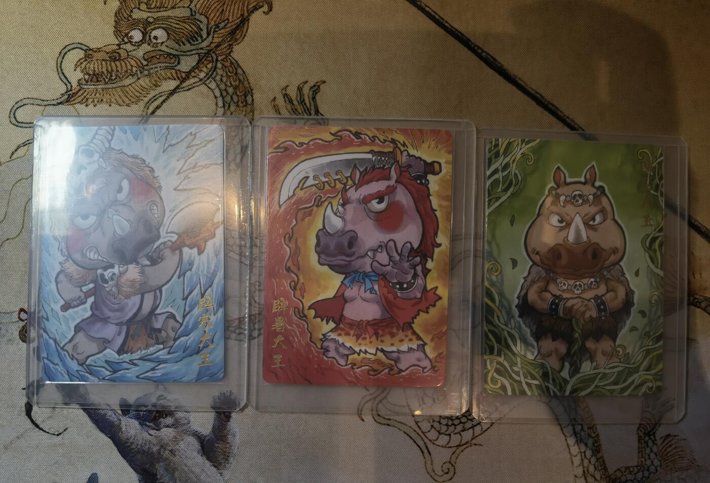 奇趣收藏卡牌拍卖第17场 超吉梦 金瓶梅完结篇 特卡 叶家宝绘 玄英洞三妖 普卡3张 全新卡夹卡膜保护