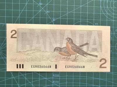 精品纸币专场，无佣金，拍下不付款永久拉黑 全新UNC1986版2加元