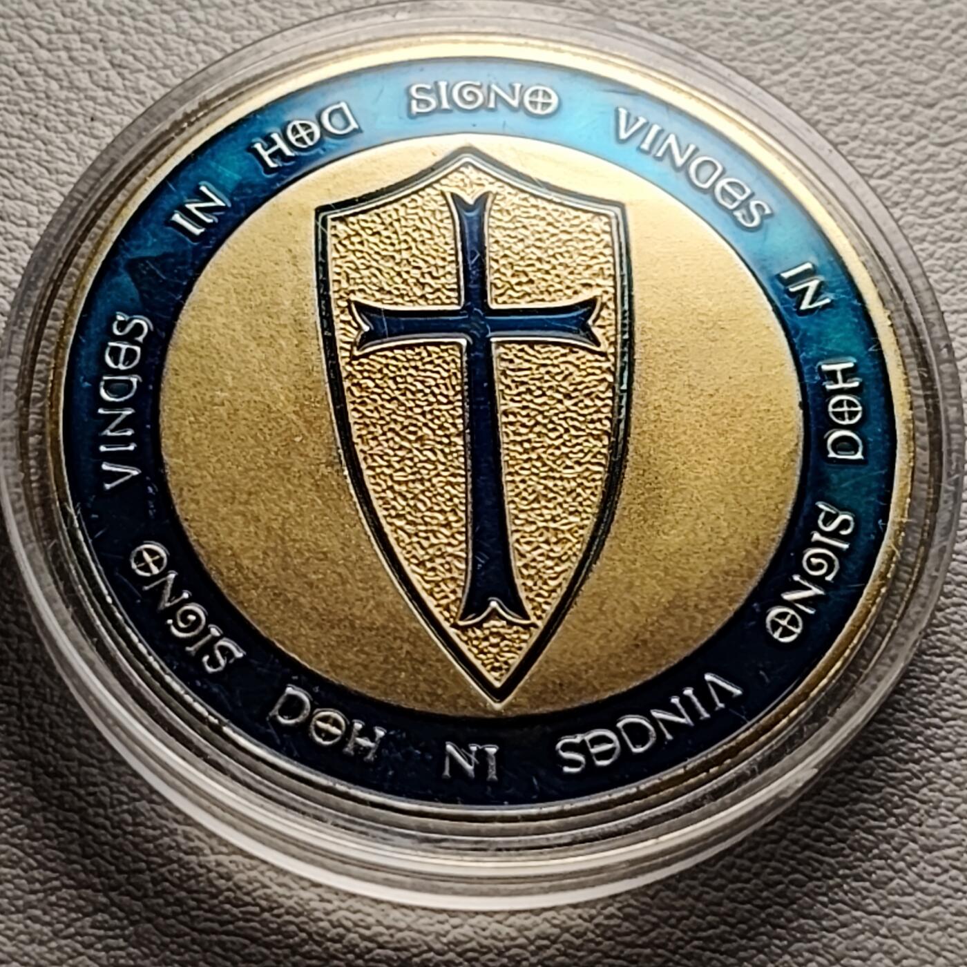 泉币菌-第37场-中外散币乐园 马剑圣殿骑士 纪念章 直径约40mm 