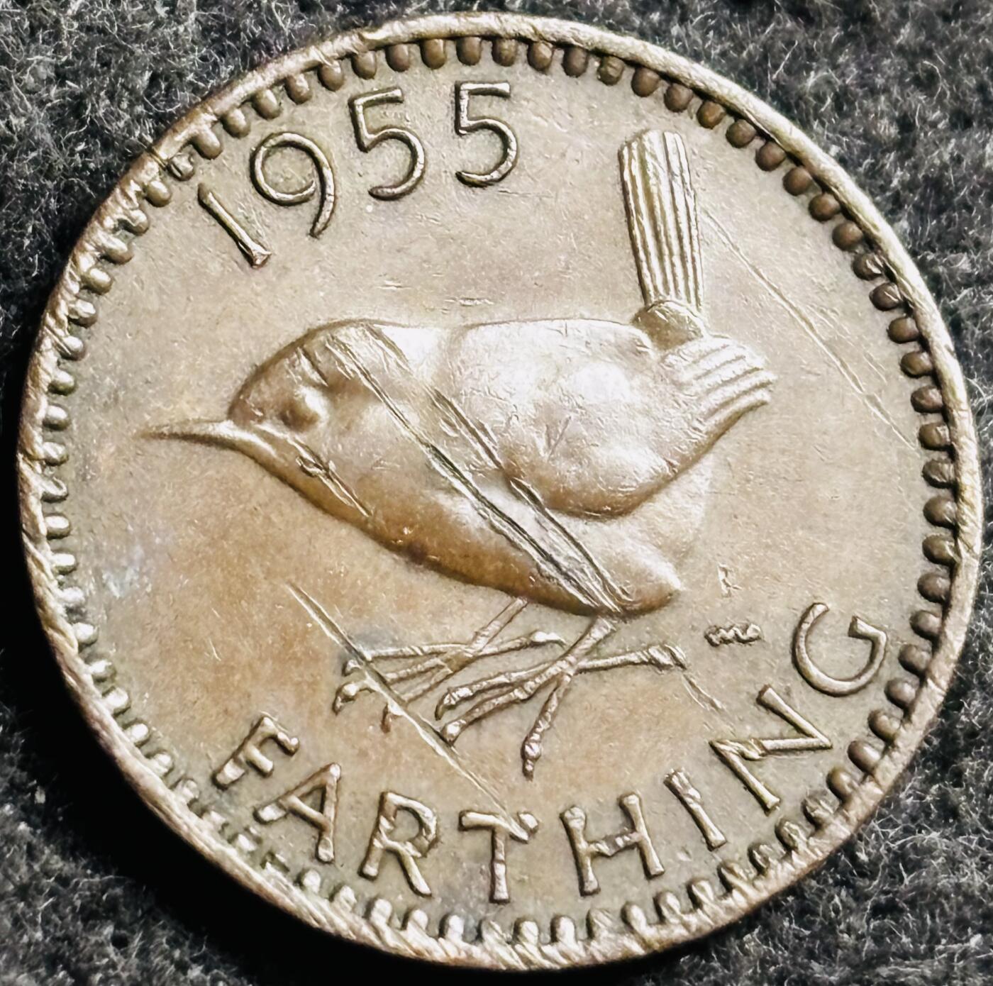 文馨钱币收藏第 250 期优选品质场 1955 年英国女王法新铜币