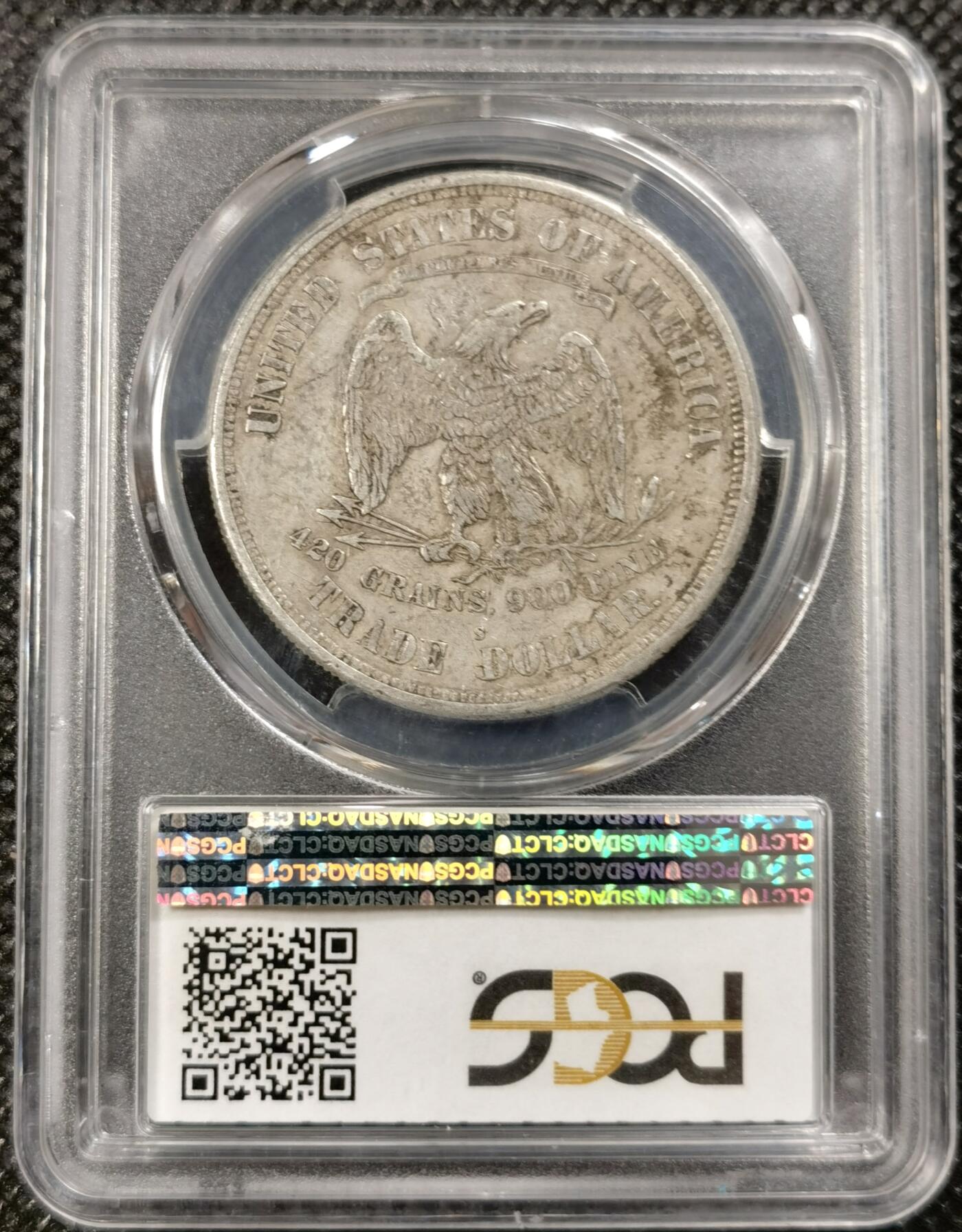  甄臻铺-世界币章拍卖（第20期），送拍享返佣金等优惠多多 PCGS-XF40 美国拿花贸易银币 状态自然 原汁原味  贸易银玩家必备品种 45分3000+ 40分性价比很高