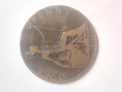 纪念币 硬币 评级币专场 1905年 一便士大铜币。