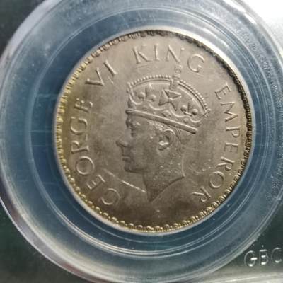 沼泽如烟--第735场 - 英属印度1941年1卢比银币