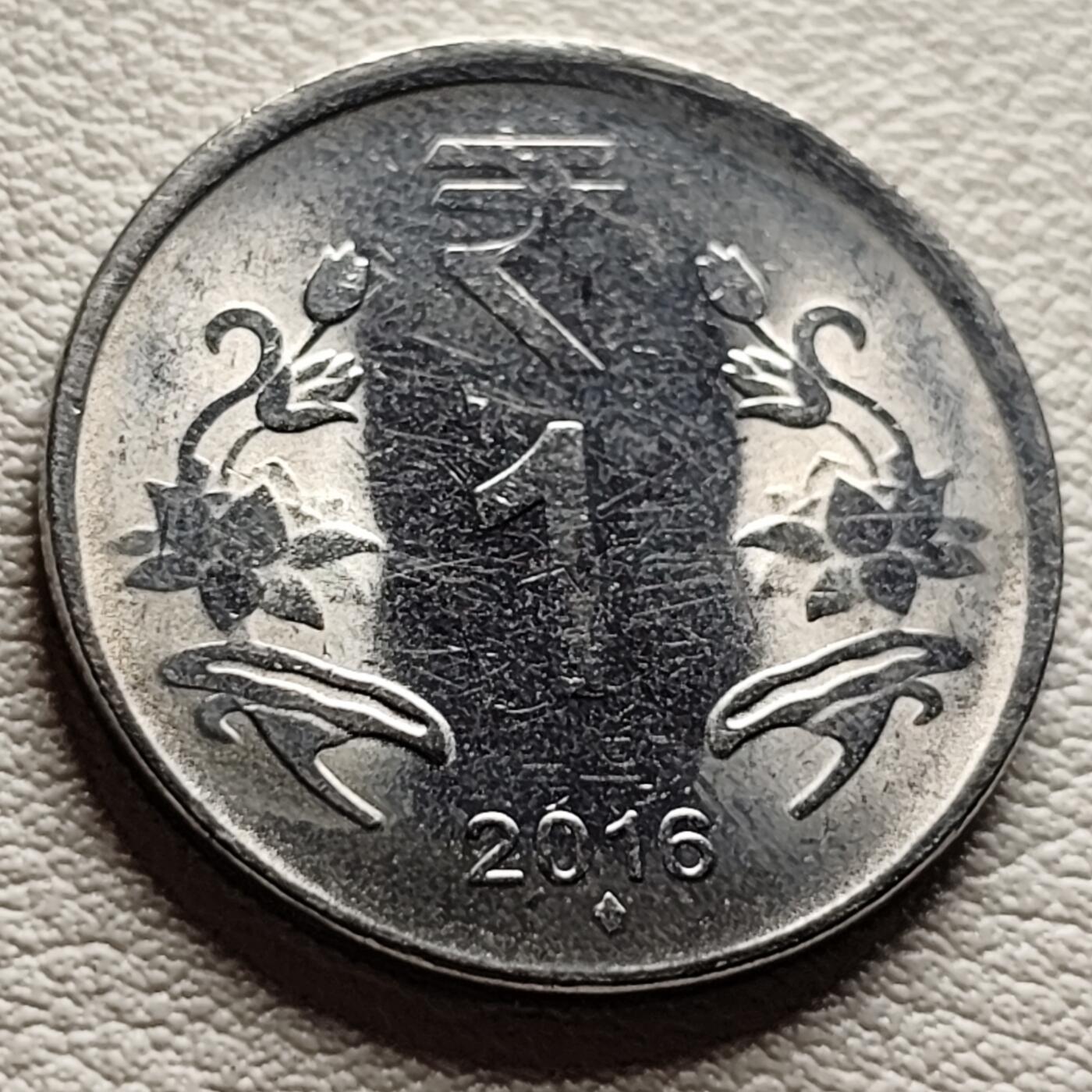 泉币菌-第37场-中外散币乐园 原光美品 印度 1卢比 阿育王狮子座