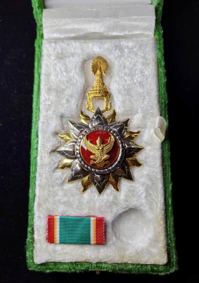 蜀地medal夏季精品专场拍卖 - 泰王国 指挥官级 德雷古纳鹏勋章 银制  颁发量少泰国章名誉品