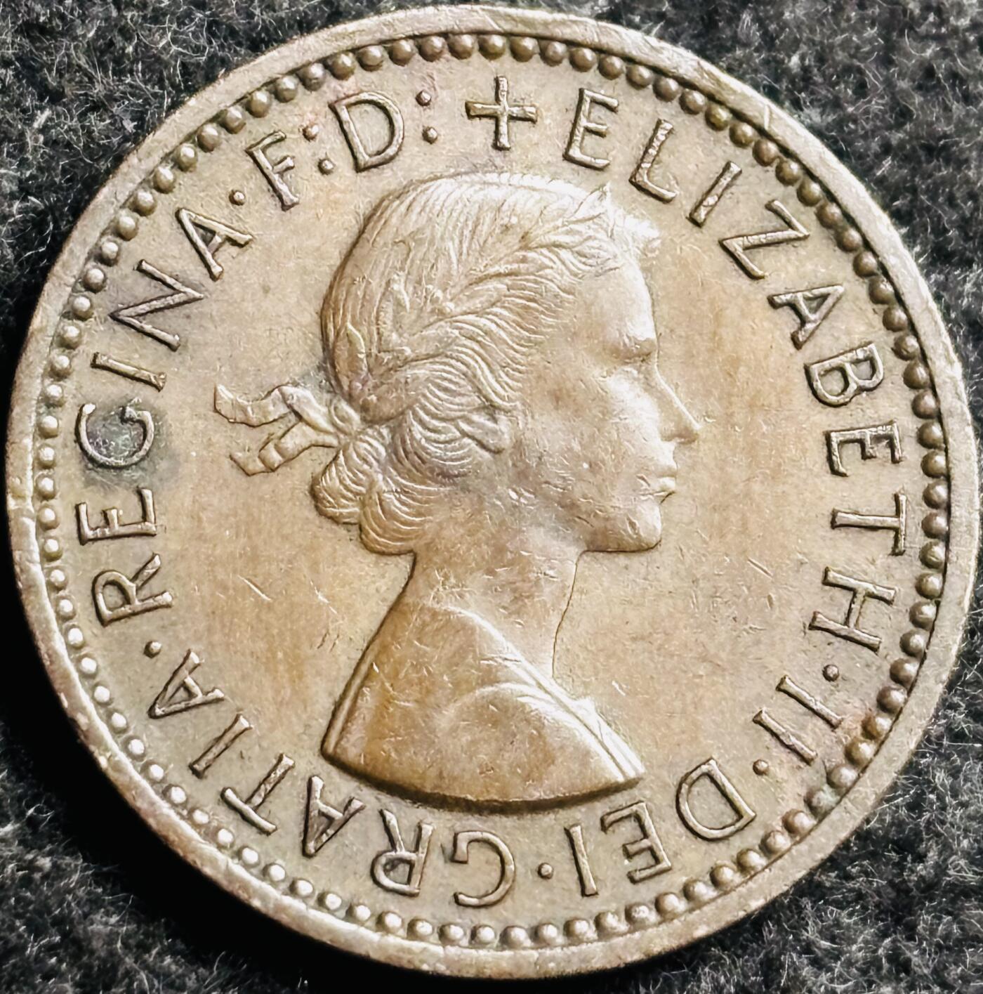 文馨钱币收藏第 250 期优选品质场 1955 年英国女王法新铜币