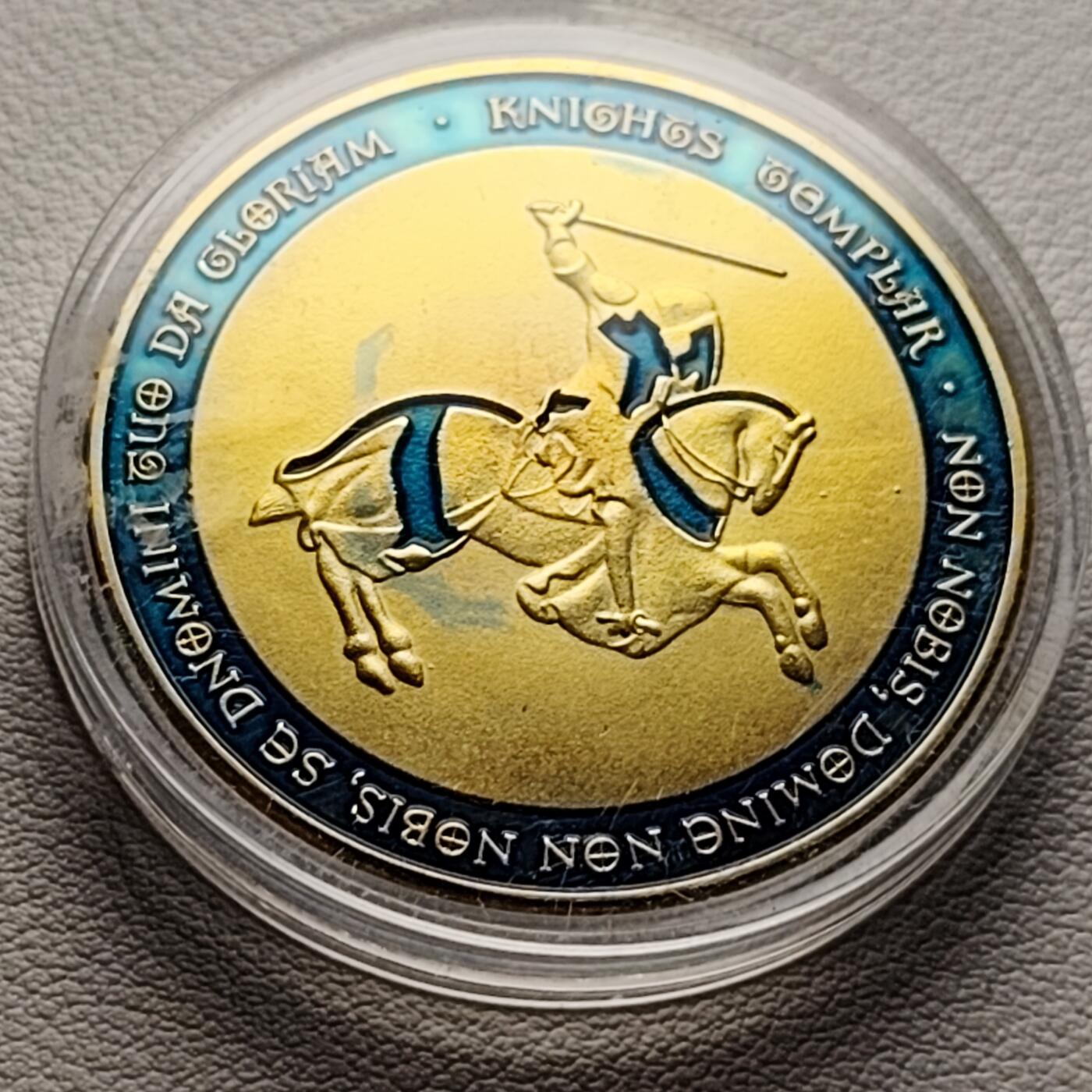泉币菌-第37场-中外散币乐园 马剑圣殿骑士 纪念章 直径约40mm 