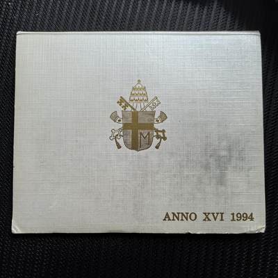 道一币馆币章第一百三十二场 - 卡册 梵蒂冈1994年套币七枚 含1000里拉银币