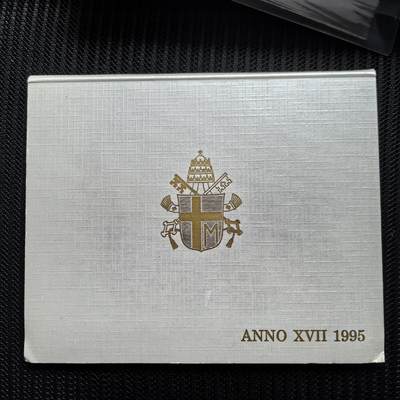道一币馆币章第一百三十二场 - 卡册 梵蒂冈1995年套币七枚 含1000里拉银币