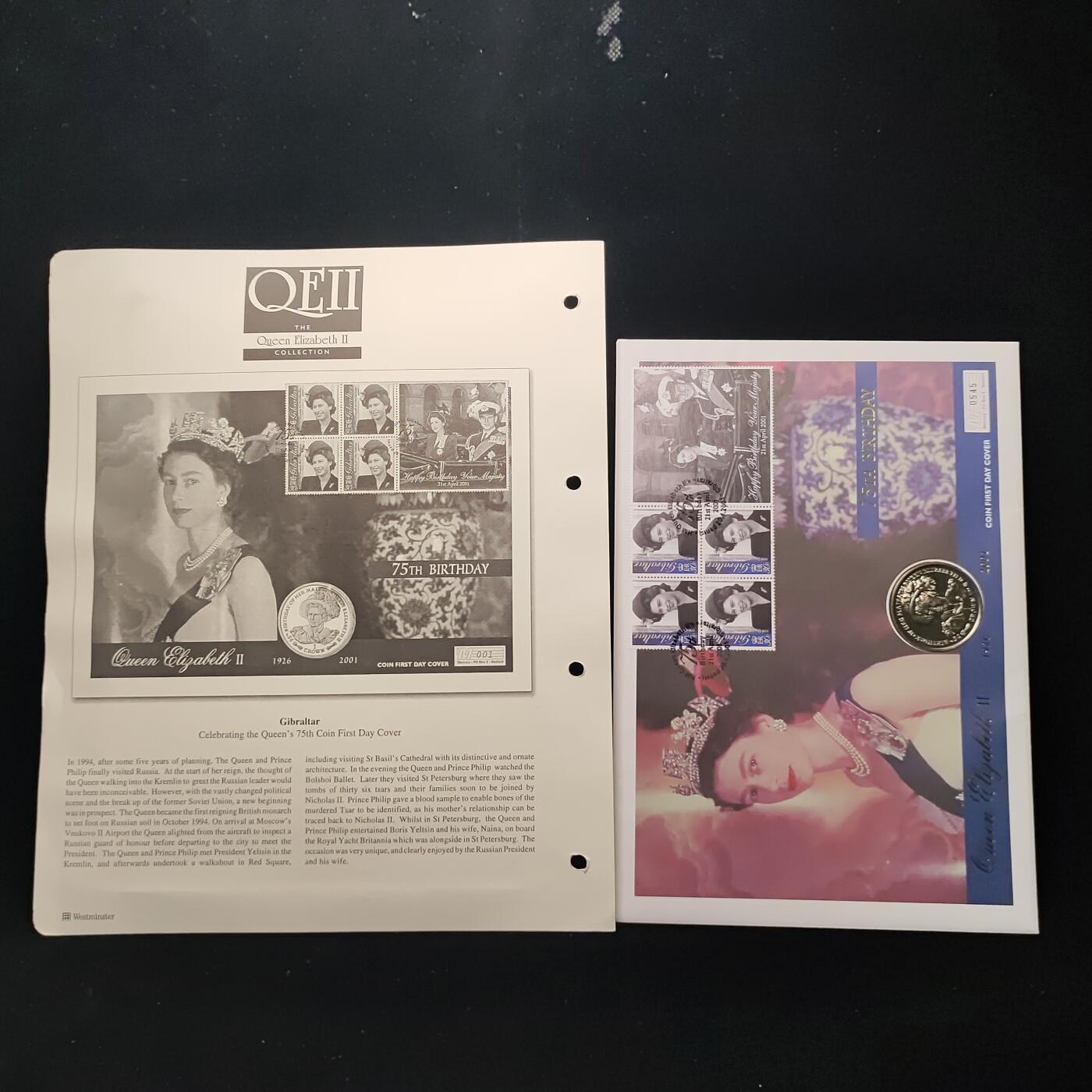【铜匠收藏】★第115场★精品邮币封专场，无佣金，200包邮。不满200元，支付5元运费。《接受代拍 代送NGC评级》 2001年1克朗 伊丽莎白二世75岁诞辰 邮币封