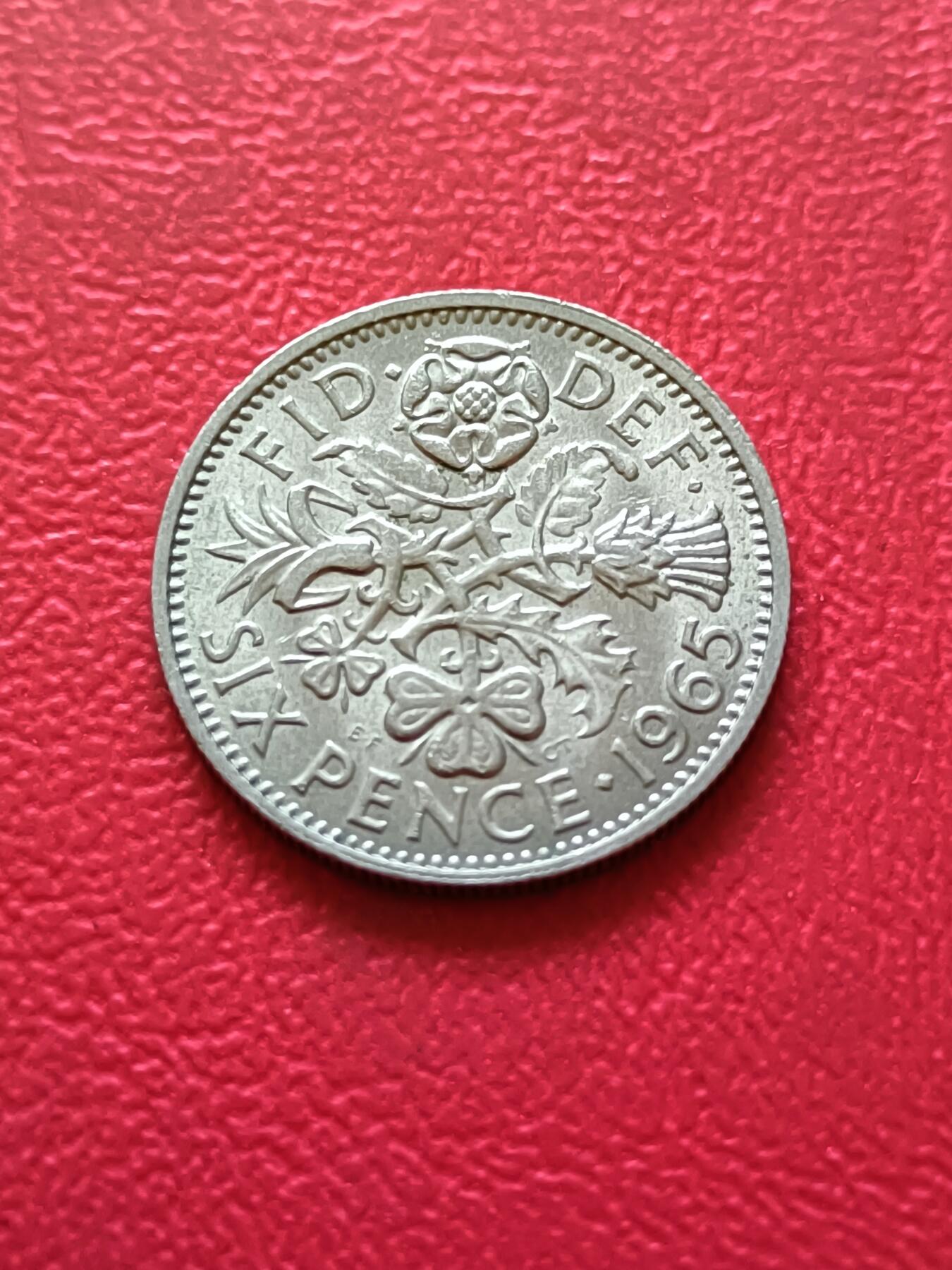 【云涧收藏】第三十三场 英国1965年6便士