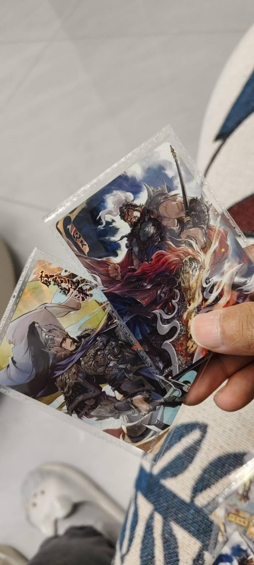 秋原瞳的小店第15期（收各类拍品，私聊拍卖主） 卡游三国活动卡盒配纪灵张辽原膜一对