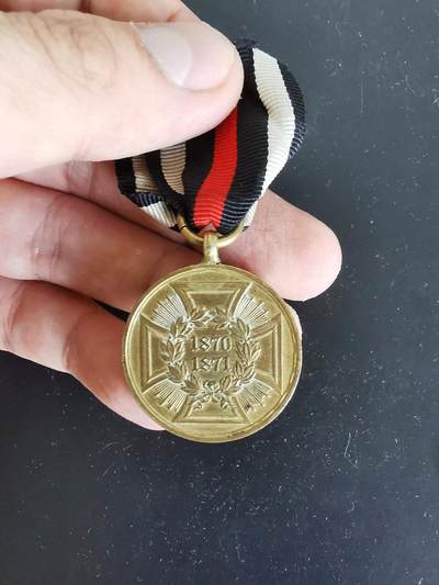 老王徽章第125期 - 普鲁士1870/71普法战争奖章    带边铭   一线作战人员版