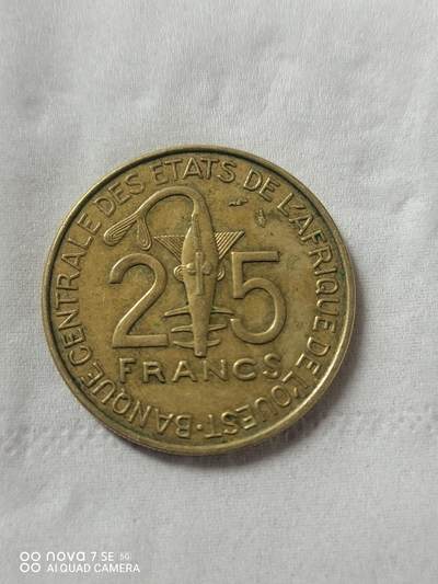 外国硬币 80年西非25法郎
