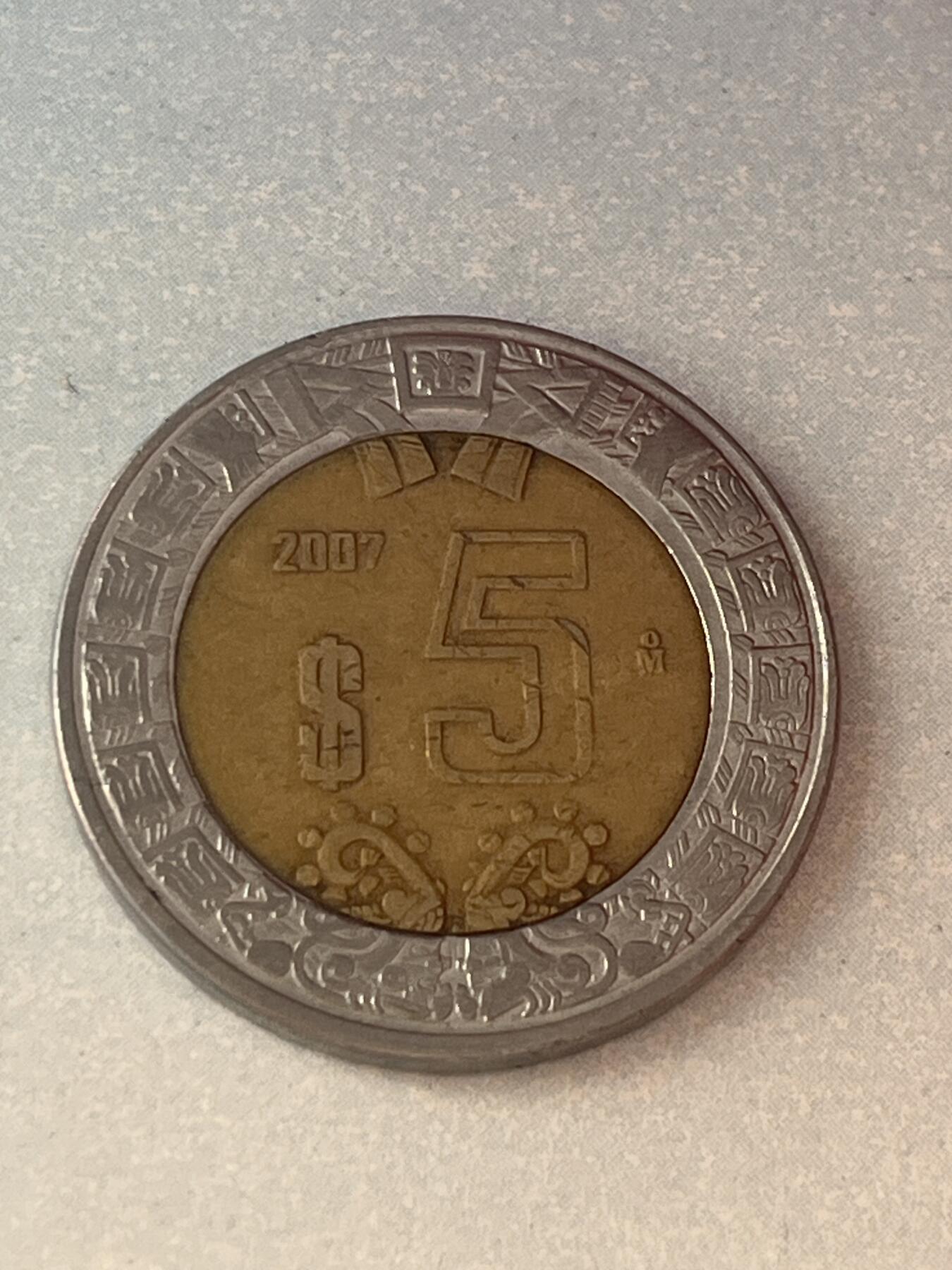 神仙姐姐-中外币专场1 2007年 墨西哥 5比索