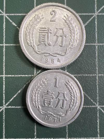 第961期  硬币专场 （无押金，捡漏，全场50包邮，偏远地区除外，接收代拍业务，本店十天发一次货） - 铝币  2枚