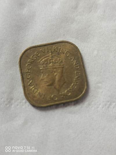 外国硬币 45年锡兰5仙