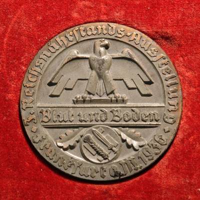 【德藏】世界币章拍卖第133期（拍品征集中~欢迎藏友联系） - 1936年 德国第三帝国埃尔福特畜牧竞赛奖章纪念大铜章 大个头 直径约：60mm；重约：78.5g（原图请联系客服）