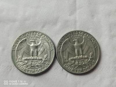 外国硬币 美国25美分（2枚）