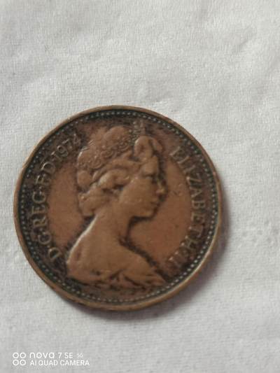 外国硬币 74年英国一便士