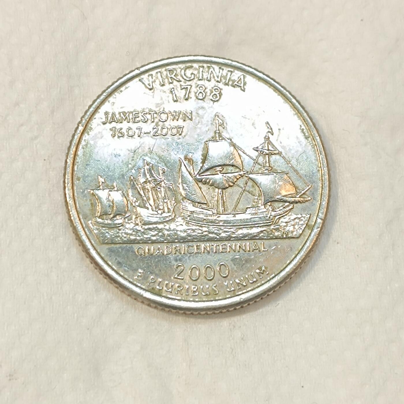 君烨收藏 0元起拍 散币场 每天一场 可留存 第26场 周日发货 21美国25分纪念币