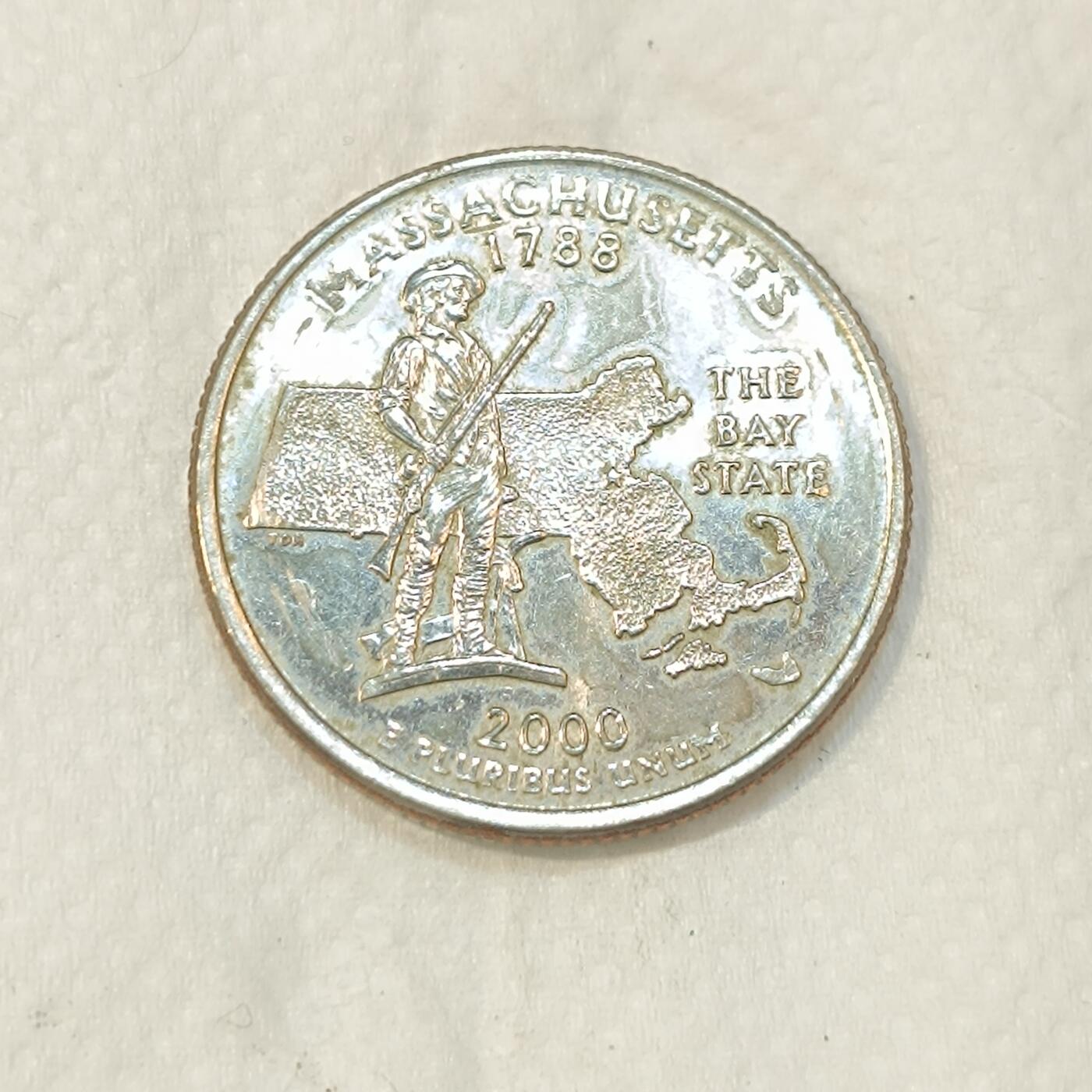 君烨收藏 0元起拍 散币场 每天一场 可留存 第26场 周日发货 美国25分纪念币